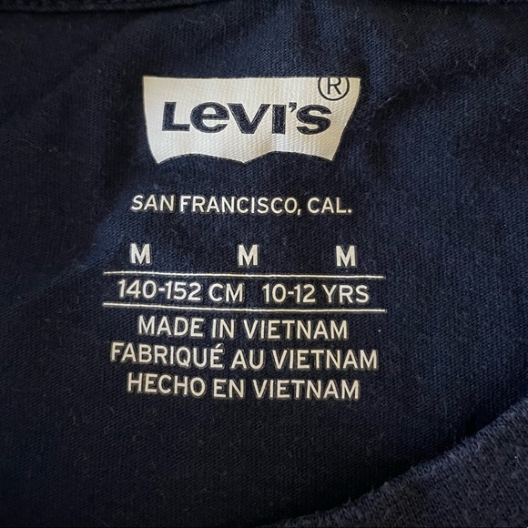 Levi’s Boys Navy Logo T-Shirt - Picture 3 of 3